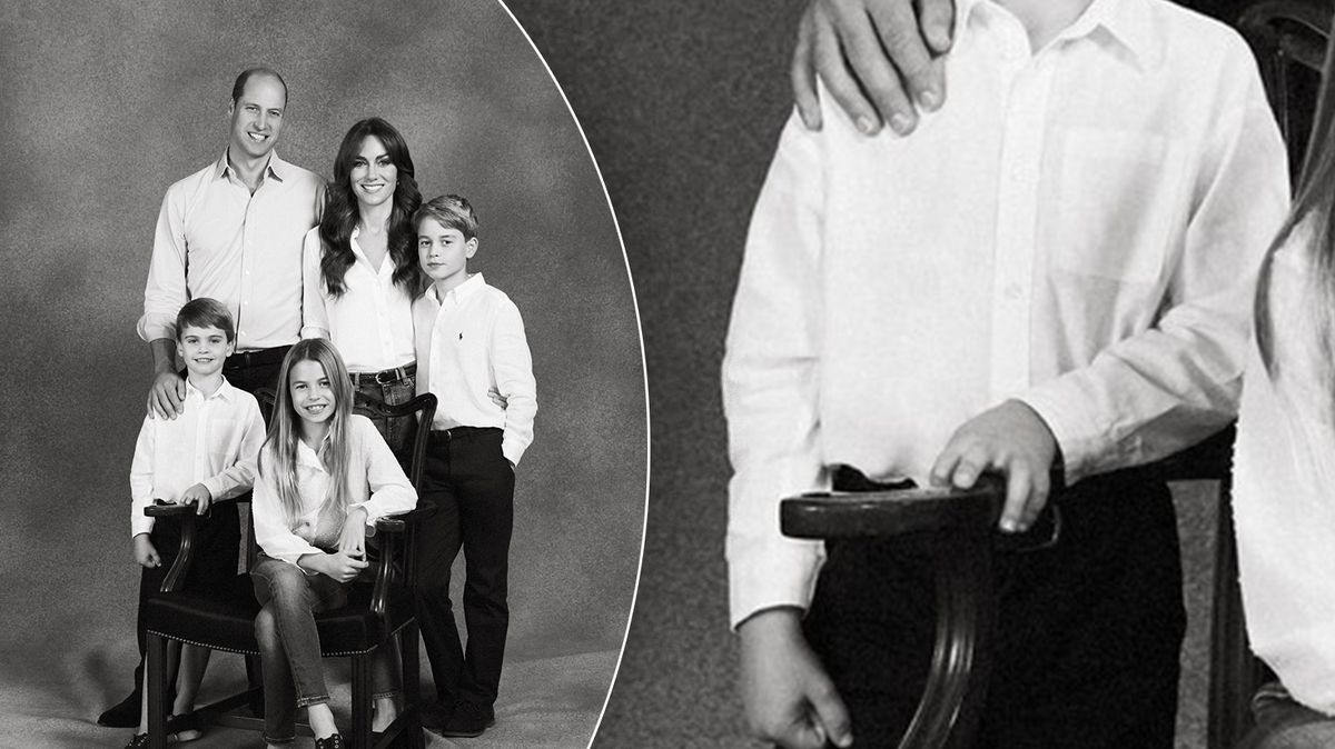 Britský tisk řeší ‚záhadu‘ chybějícího prstu prince Louise a zmizelých nohou Kate a Williama na vánoční fotce